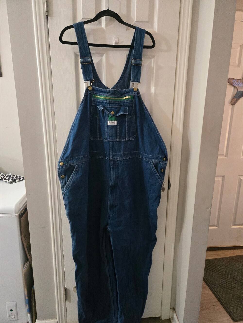 52x34 Liberty denim Men's big & Tall overalls